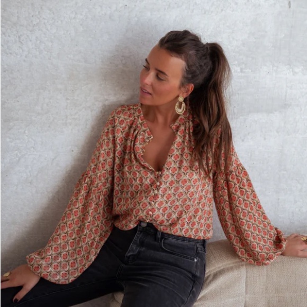 Floral Patterned Women's Top